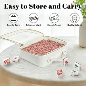 Blossoms American Mahjong Tiles - Floral Design Game Set for Traditional Board Gaming image 9