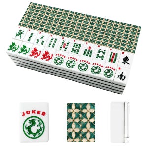 Emerald Green American Mahjong Game Set - Tile Board Strategy Family Fun image 5