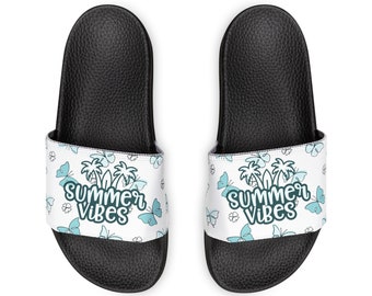 Summer Vibes Slides, Summer Sandals, Cute Summer Sandals, Gift Giving Idea, Bestfriend Gift Idea, Useful Gift Idea