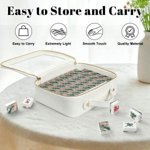 Marble American Mahjong Tiles Set - Stone Gaming Pieces for Mahjong Players image 7