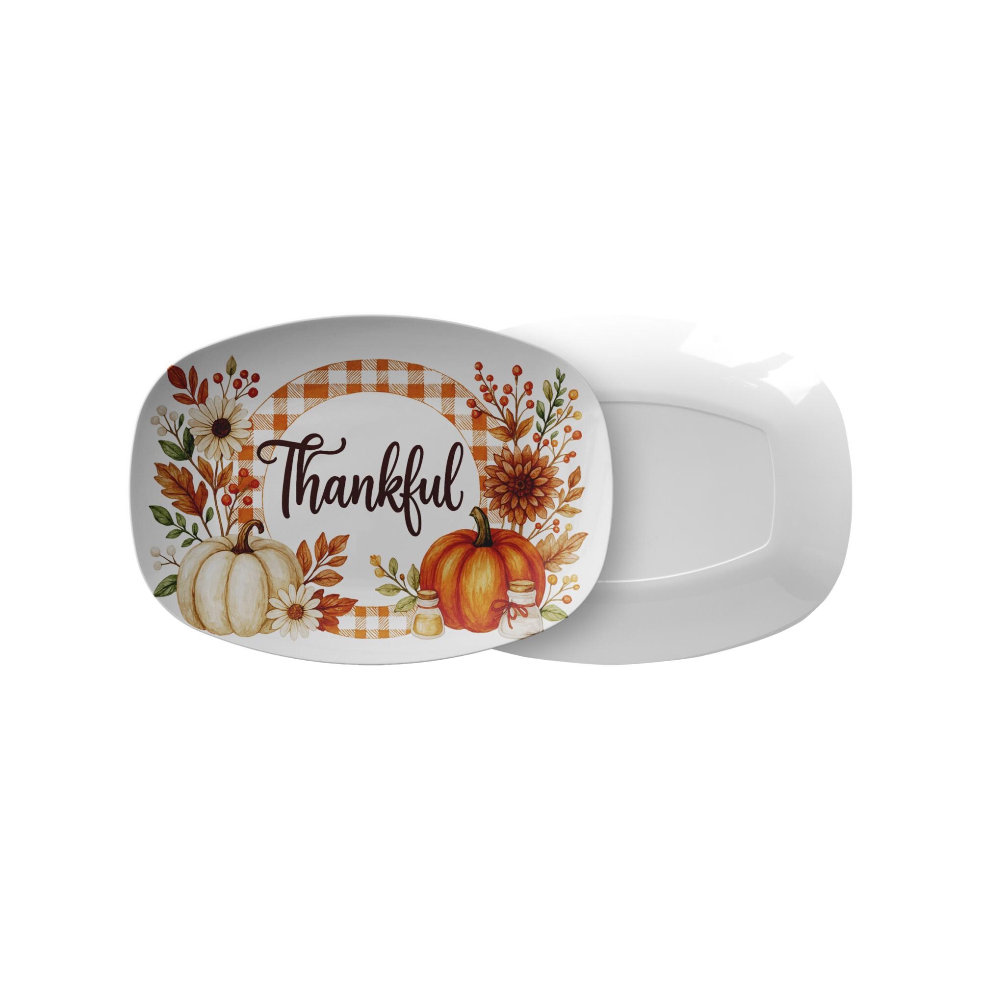 Festive Autumn Serving Dish: Large ThermoSaf Turkey Platter for Thanksgiving Dinner Gatherings - Thumbnail 7