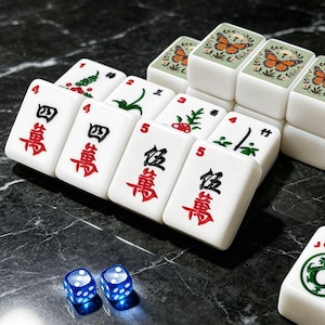 Butterfly Mahjong Tiles Set – Acrylic American Mahjong Game Pieces imagem 9