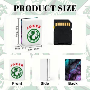 Juego de fichas de mahjong americano de mármol neón / Colección de juego de acrílico brillante de 166 piezas imagen 5