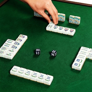 Turquoise Tide American Mahjong Tiles (Traditional Porcelain Style) image 11