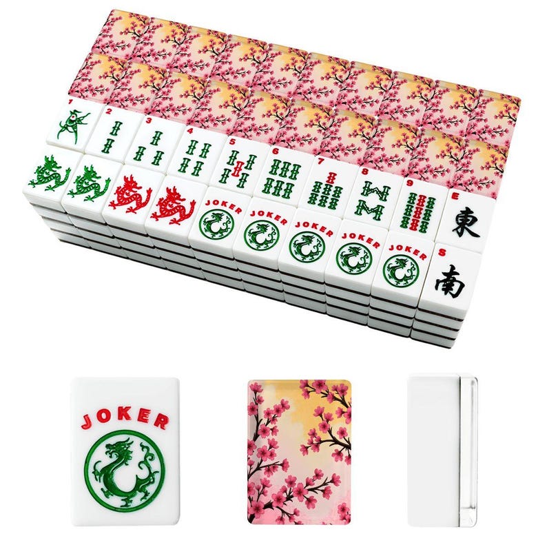 Blossoms American Mahjong Tiles - Floral Design Game Set for Traditional Board Gaming image 6