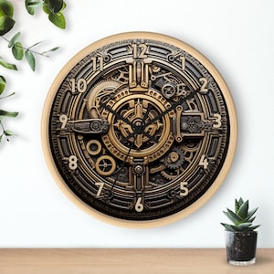 Steampunk Wall Clock, Steampunk Clock, Wall Clock, Steampunk Decor, Gift Giving Ideas, Host Gift