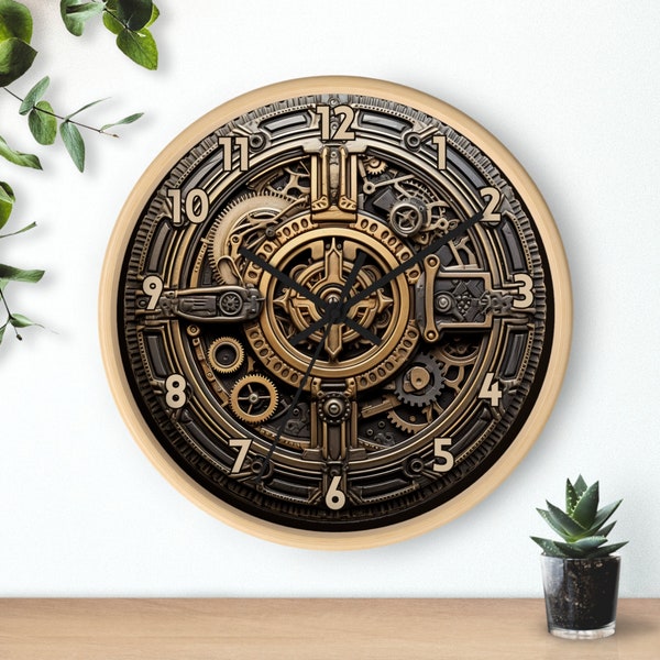 Steampunk Wall Clock, Steampunk Clock, Wall Clock, Steampunk Decor, Gift Giving Ideas, Host Gift