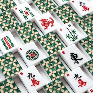 Emerald Green American Mahjong Game Set - Tile Board Strategy Family Fun image 3