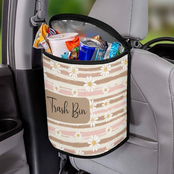 JSGEK Foldtable Car Trash Can, Portable Garbage Bin, Collapsible Pop Up Trash Can For Car, Water Proof Bag, Waste Basket Bin, Car Rubbish Bin Bucket Chair Back Storage Bag Car Supplies Black - View #7