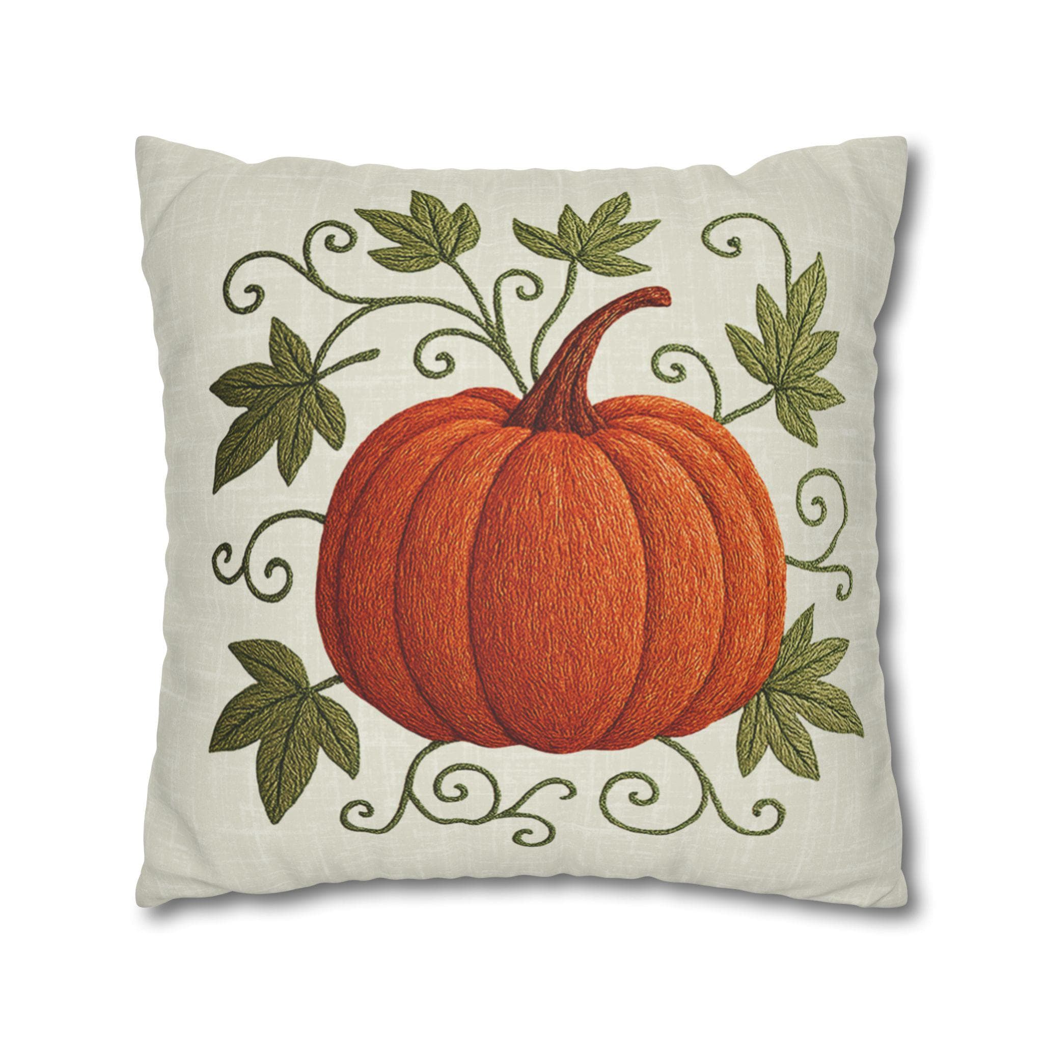 Autumn Pumpkin Faux Suede Pillowcase: Cozy Fall Decor Cushion Cover for Thanksgiving Home Accent - Thumbnail 4
