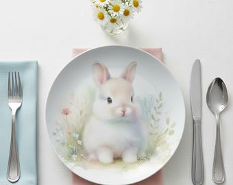 Bunny Dinner Plates: Handcrafted Rabbit Design for Easter, Holiday Gifts & Tableware Collections