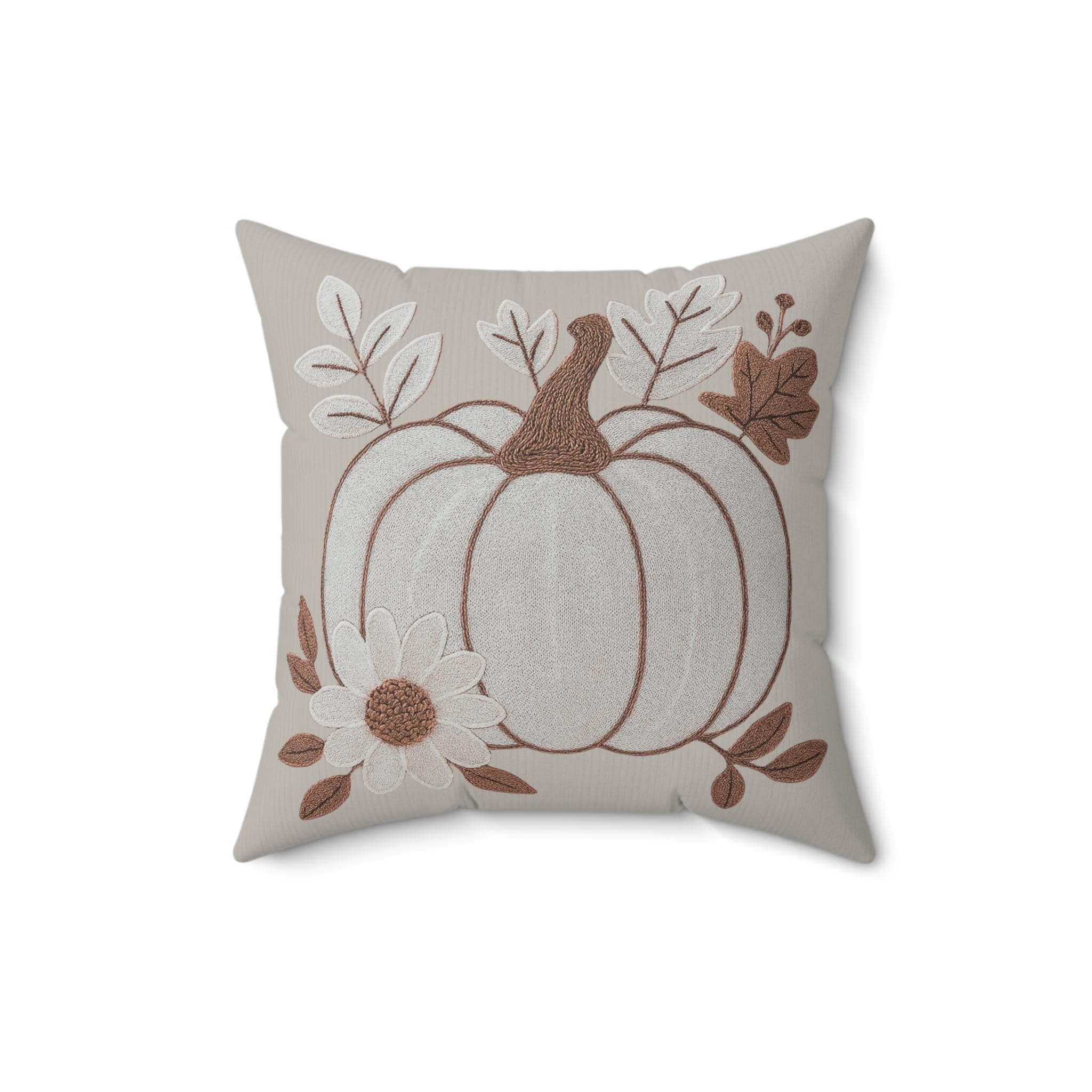 Autumn Faux Suede Pumpkin Pillow: Cozy Fall Harvest Decor for Thanksgiving & Seasonal Home Accents - Thumbnail 7