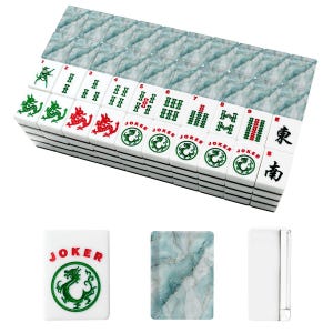 Marble Sky Acrylic American Mahjong Tiles Set 166 Pieces with Jokers, UV Print image 6