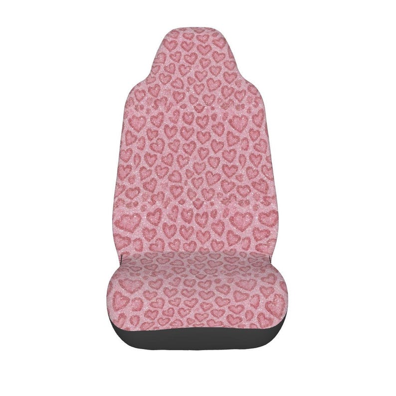 Adorable Pink Heart Car Front Seat Covers: Stylish Protection for Vehicle Interior image 8
