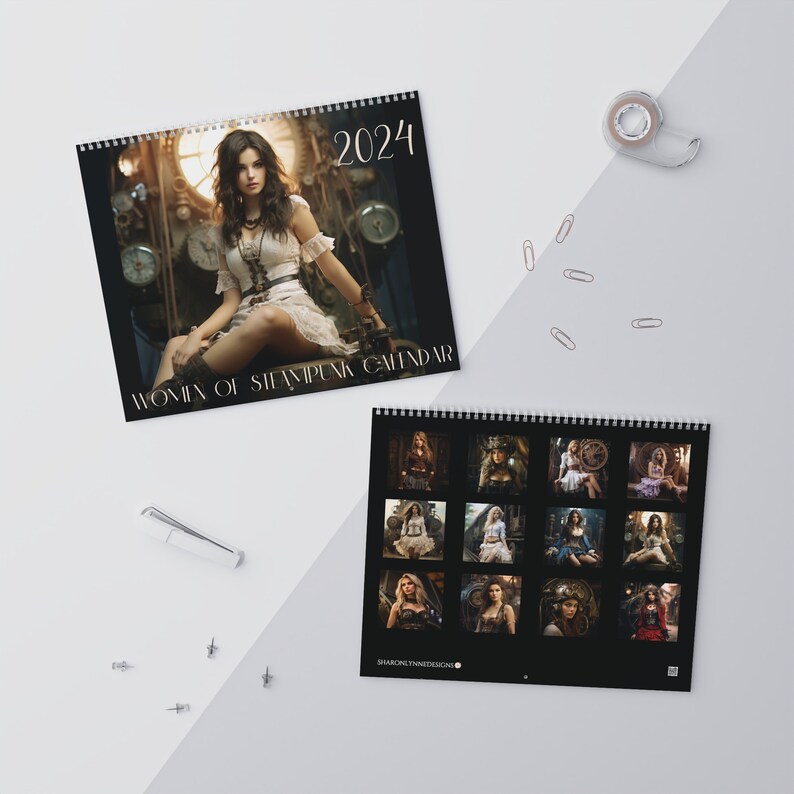 Steampunk Women, Steampunk Calendar, Steampunk Women Calendar, Calendar