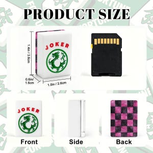 Checkered Mahjong Tiles Set - Modern Game Pieces Bild 8