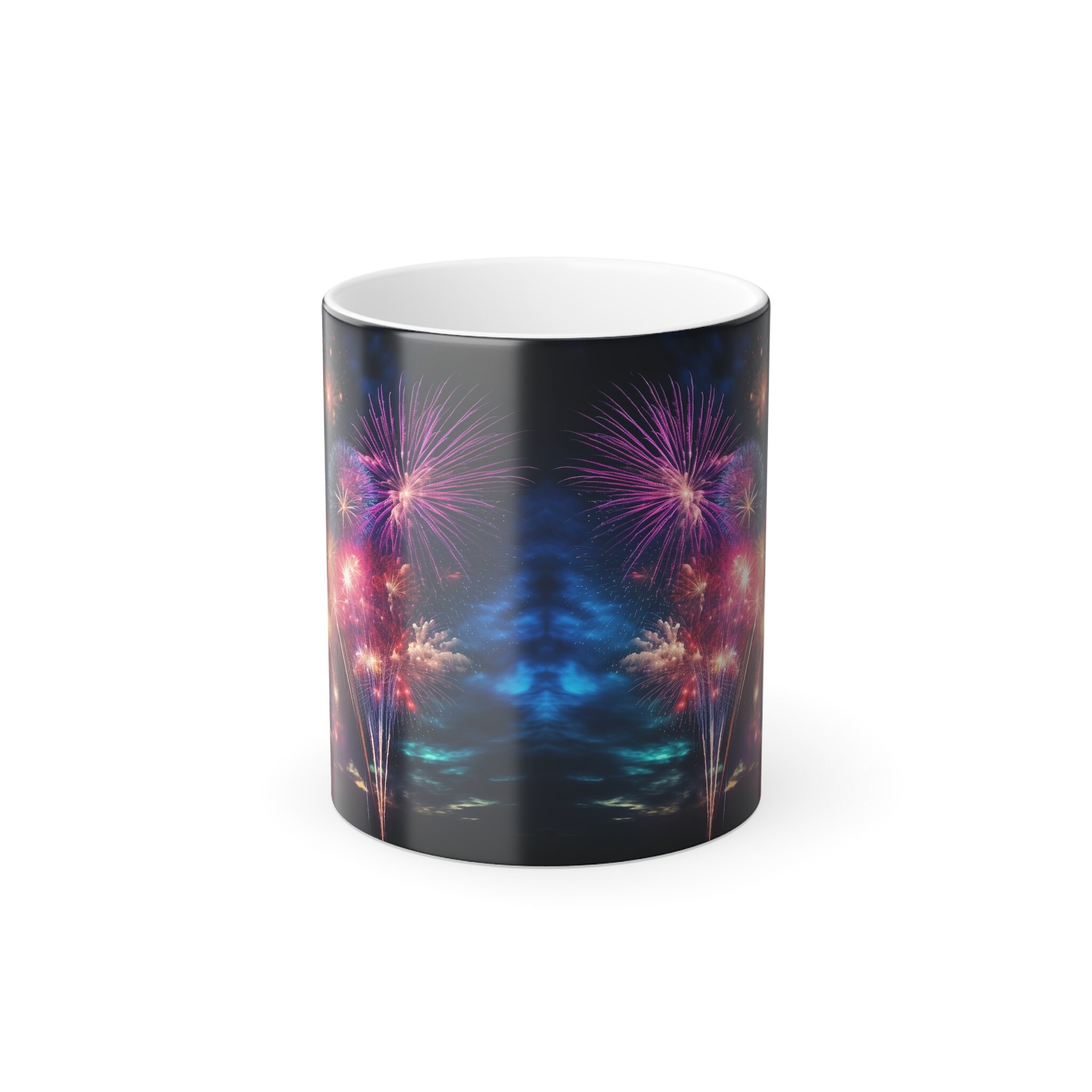 Fireworks Color Morphing Mug, Fireworks Color Changing Mug, Fireworks