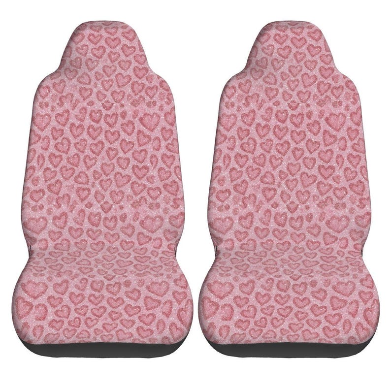 Adorable Pink Heart Car Front Seat Covers: Stylish Protection for Vehicle Interior image 6