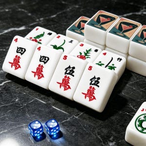 Retro Martini Mahjong Tiles Set – 166-Piece American Mahjong with Jokers image 6