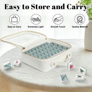 Marble Sky Acrylic American Mahjong Tiles Set 166 Pieces with Jokers, UV Print image 9