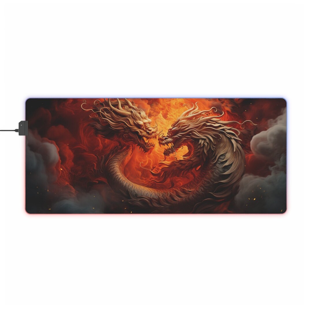 Dragon Mouse Pad Dragon LED Pad Dragon Gaming Pad Dragon Etsy