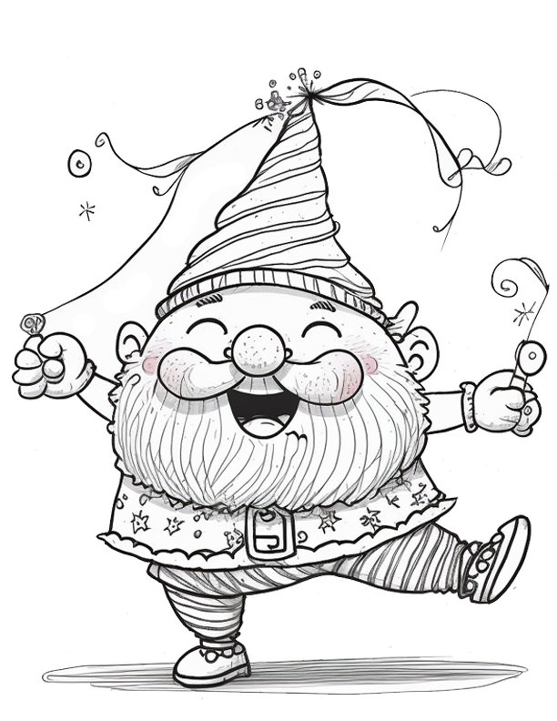 Cute Gnome Coloring Pages 20 Pages Digital Download Coloring - Etsy