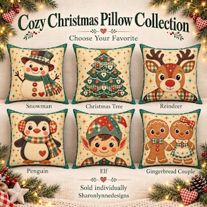 Christmas Pillow Collection, Double-Sided Faux Suede Square Cushion