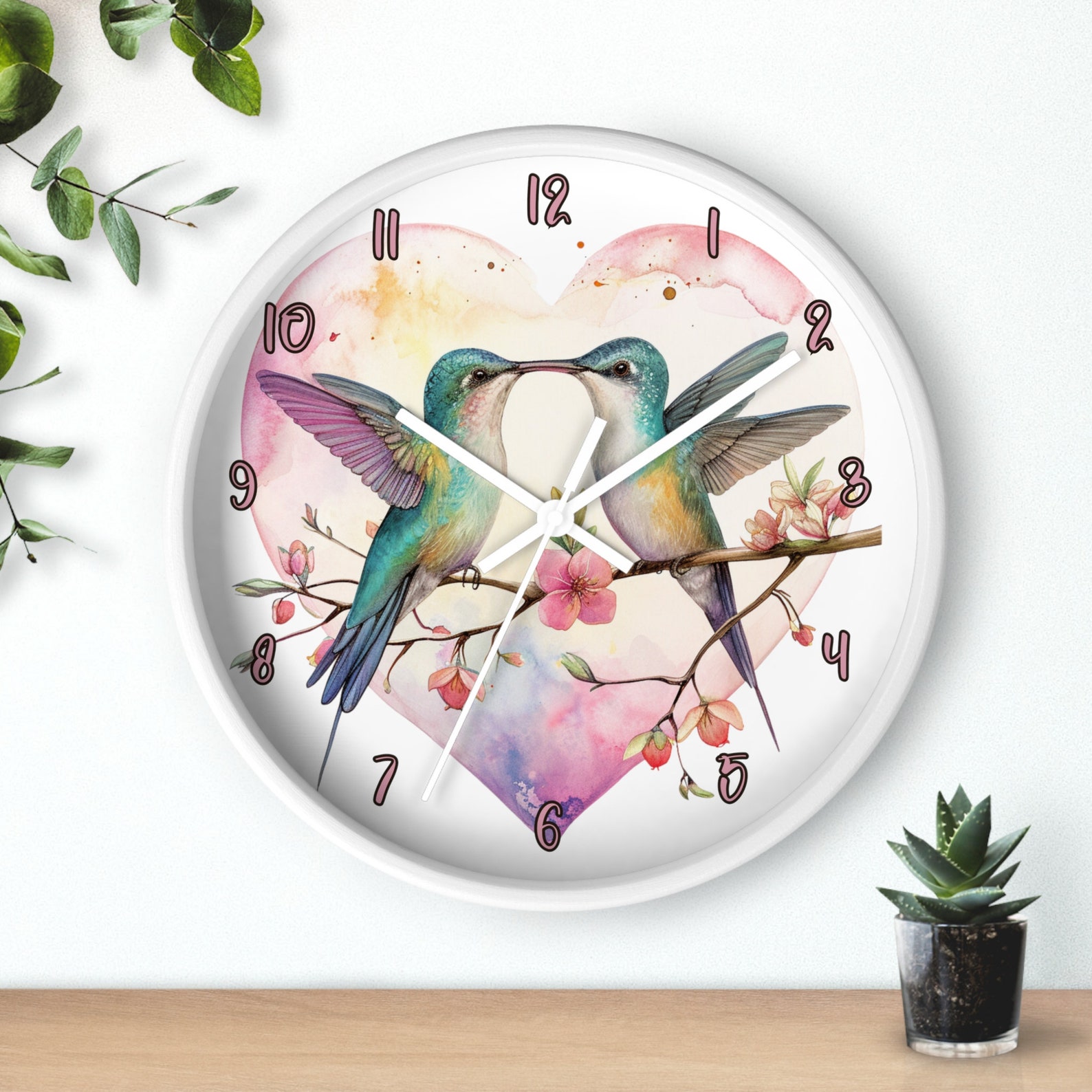 Hummingbird Wall Clock, Hummingbird Clock, Hummingbird Wall Decor, Gift Giving Idea, Cute