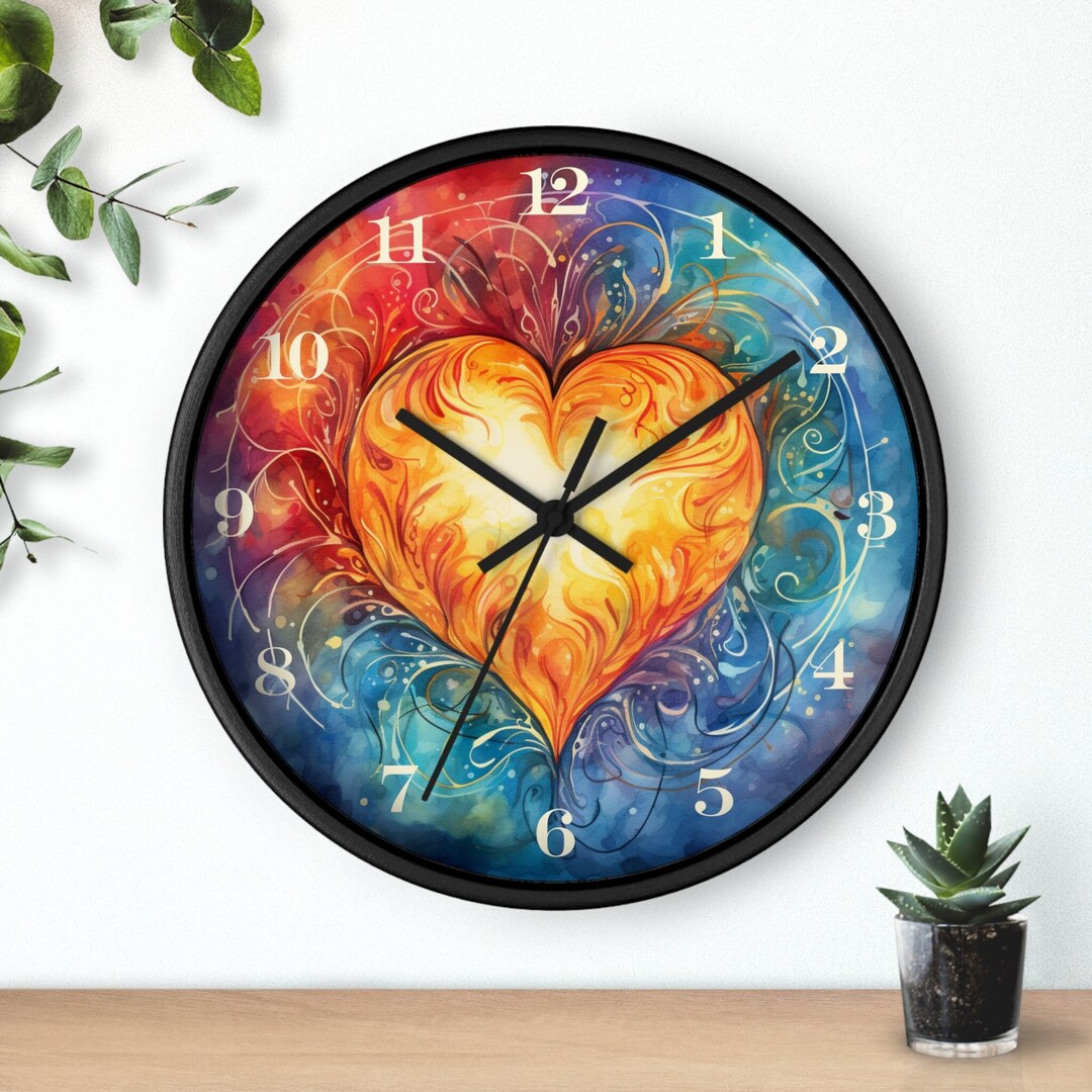 Heart Wall Clock, Heart Clock, Clock With Heart, Kindness Clock, Gift
