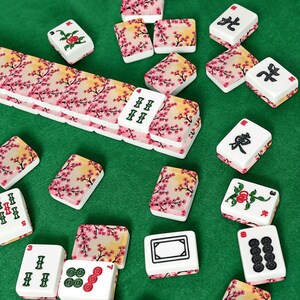 Blossoms American Mahjong Tiles - Floral Design Game Set for Traditional Board Gaming image 4