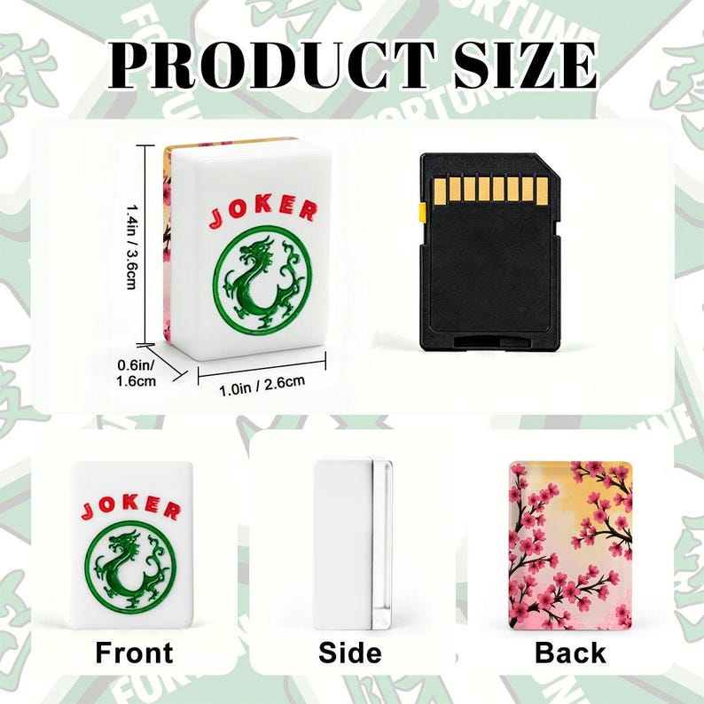 Blossoms American Mahjong Tiles - Floral Design Game Set for Traditional Board Gaming image 8