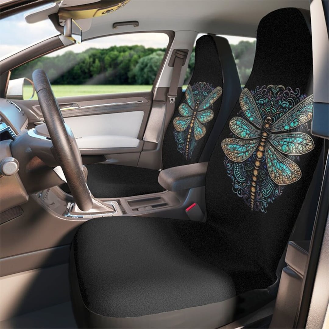 Dragonfly Seat Covers, Car Seat Covers, Dragonfly Car Seat Cover, New Driver Gift, New Car Gift