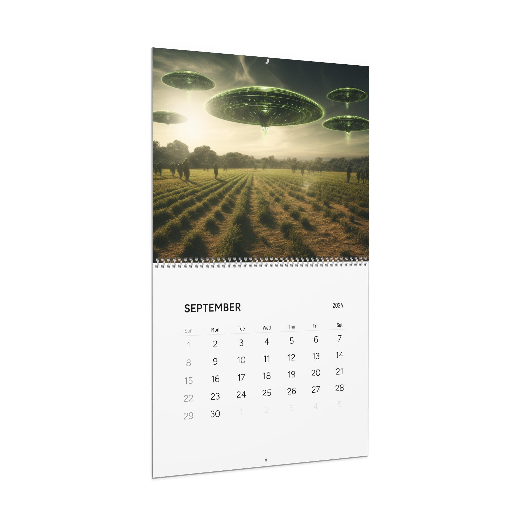 Alien Wall Calendar Alien Calendar Alien Calendar 2024 2024 Alien