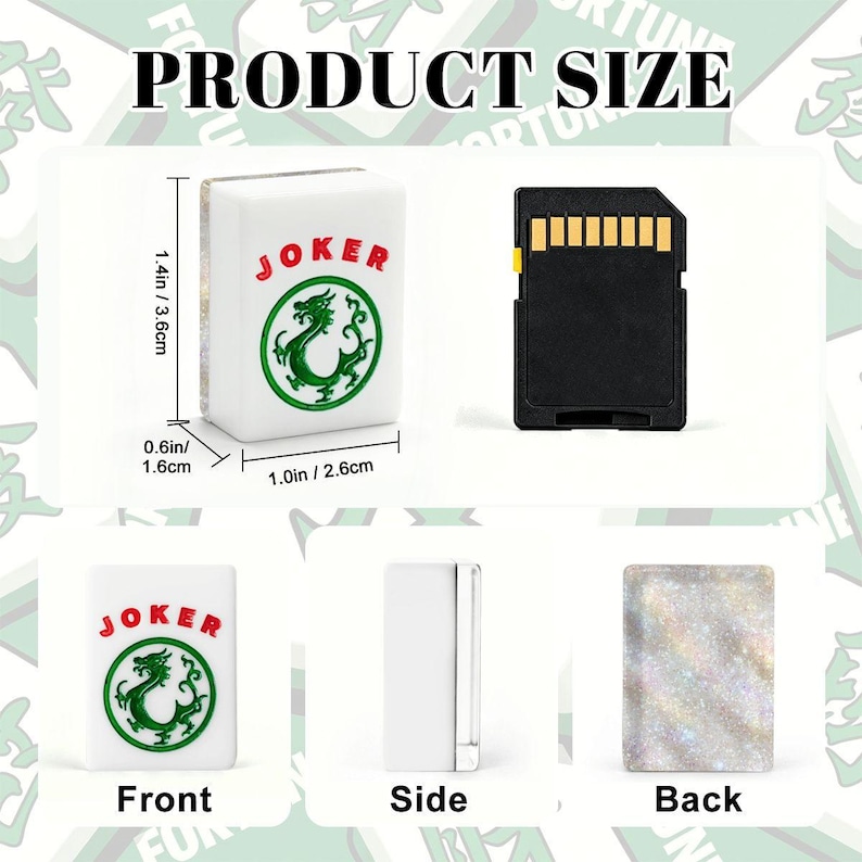 Glitter American Mahjong Tiles - Sparkly White Game Set Pieces Board Gaming Accessories immagine 5