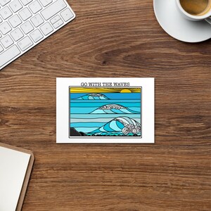 Go with the Waves Standard Postkarte