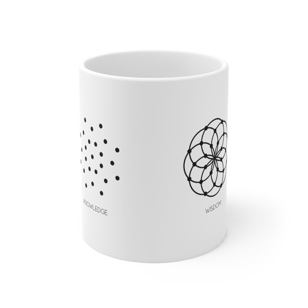 Minimalist design mug, design mug, visual mug, mindset mug, wisdom, mindset coffee mug, mindset gift, coffee gift, design