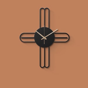 Modern Wall Metal Clock, Oversized Wall Clock, Metal Wall Clock, Large Wall Clock, Minimalist Wall Clock, Silent Wall Clock, Home Decor