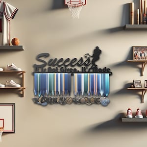 Metal Medal Display Hanger Tennis Medal Rack Medal Holder Tennis Player Gift