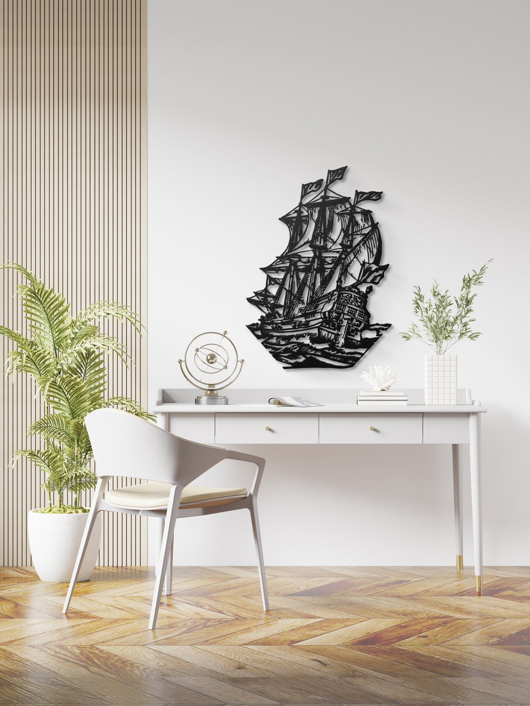 Pirate Ship Metal Wall Art Etsy