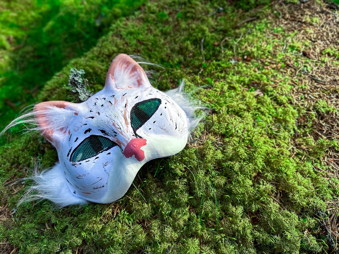 Therian Mask Snow Leopard With Fluff - Etsy
