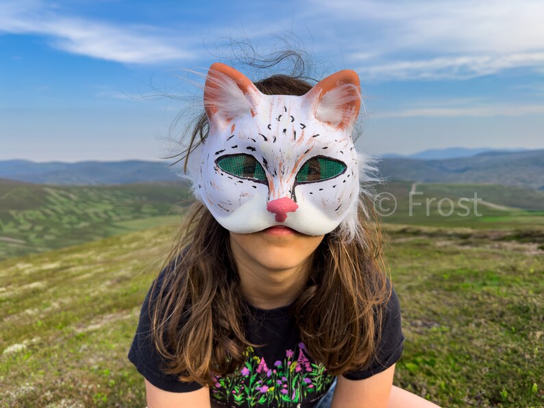 Therian Mask Snow Leopard With Fluff - Etsy