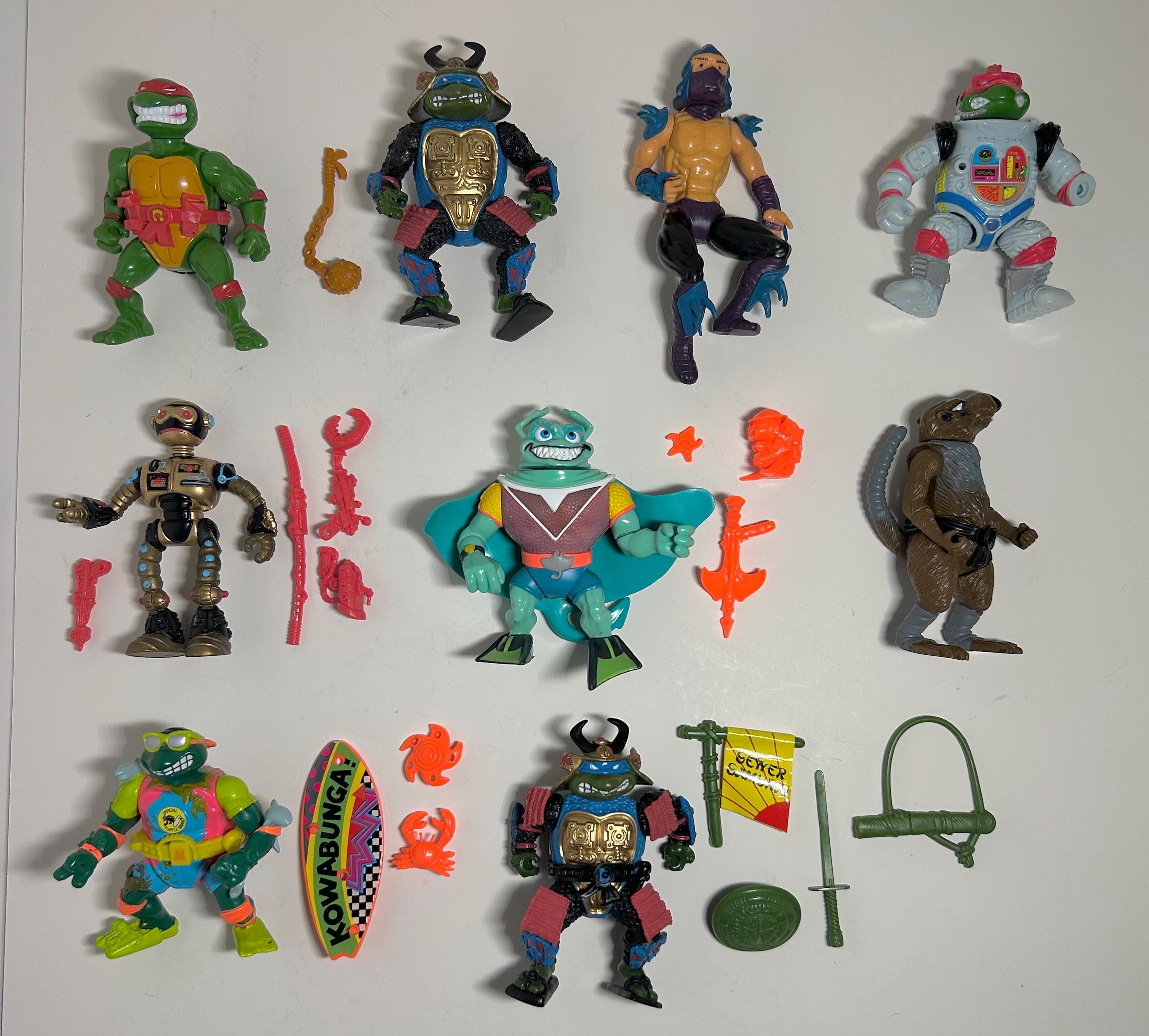 Vintage Teenage Mutant Ninja Turtles Action Figures TMNT You