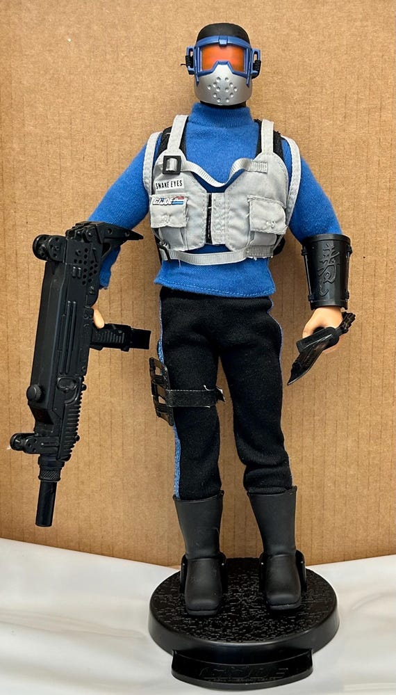 Vintage 1992 GI Joe Snake Eyes 12