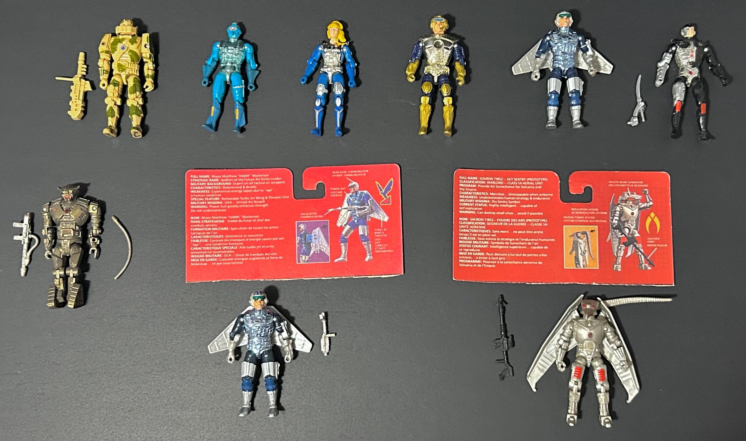 Vintage Captain Power Action Figures Lord Dread Blastarr Stingray