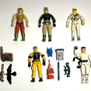 Vintage GI Joe Action Figures Nullifier Armadillo Rampart Iceberg Flak Viper Voltar Lightfoot Ripcord v1 Ryu Street Fighter ARAH You Choose!