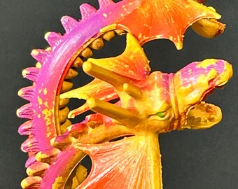 Vintage ARCO the Other World Gaifand Two Headed Orange Dragon