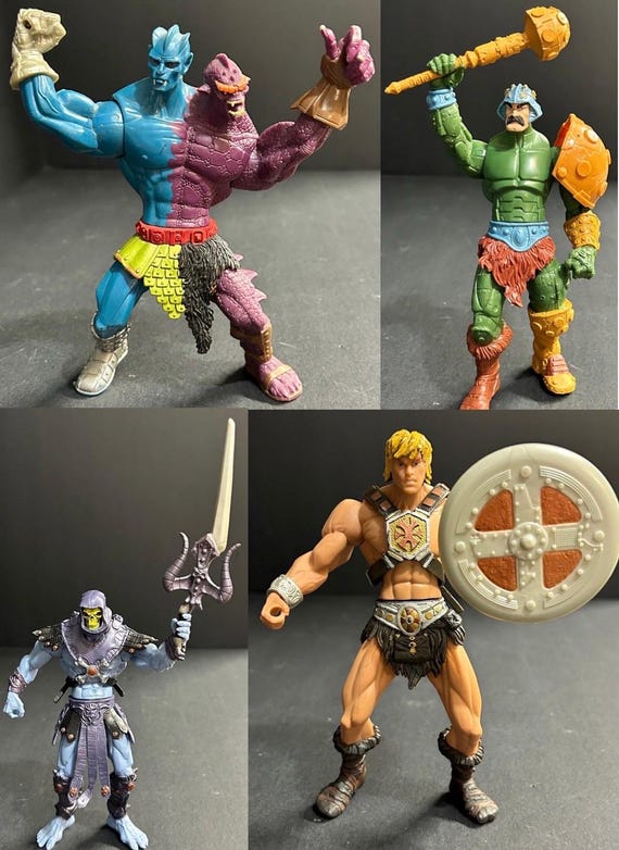 Vintage Masters of the Universe 200X Action Figures MOTU He-man