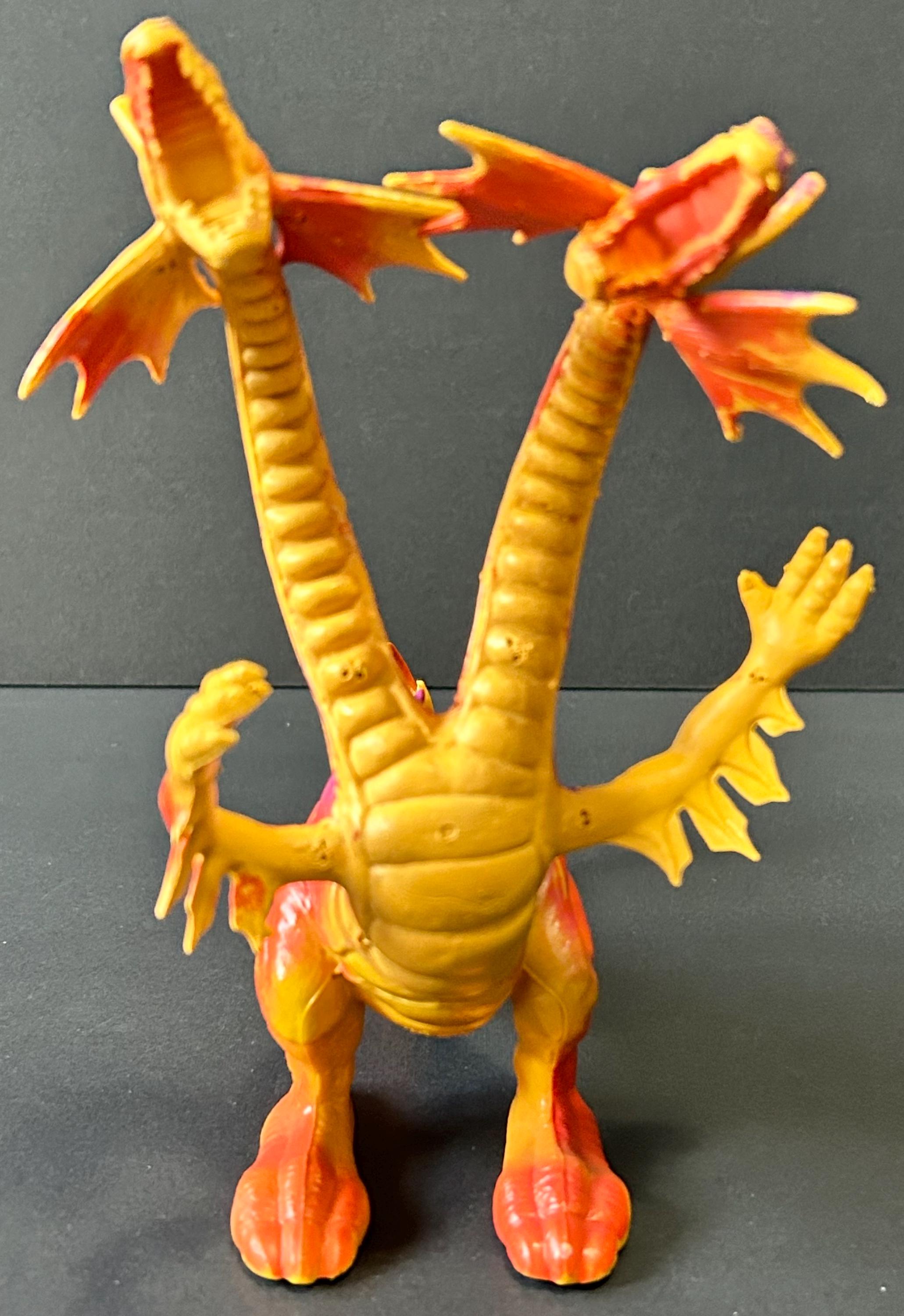 Vintage ARCO the Other World Gaifand Two Headed Orange Dragon