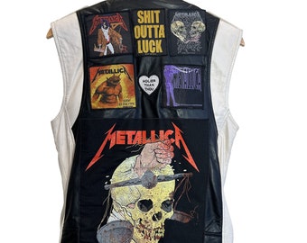 Handmade Custom Metallica Battle Vest