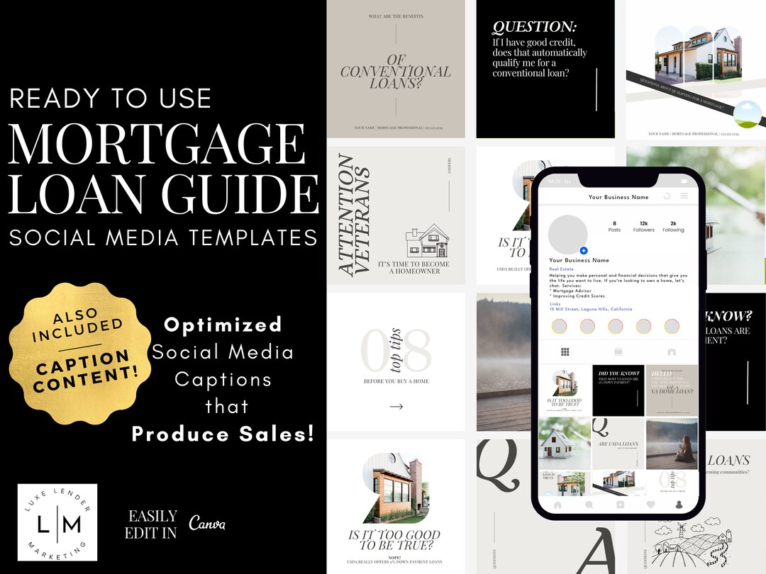 Mortgage Broker Social Media Posts Home Loan Guide Home Buyer Instagram